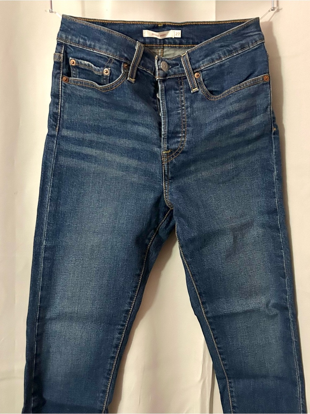 Levi's Women's Wedgie Skinny Jeans - Dark Blue Denim